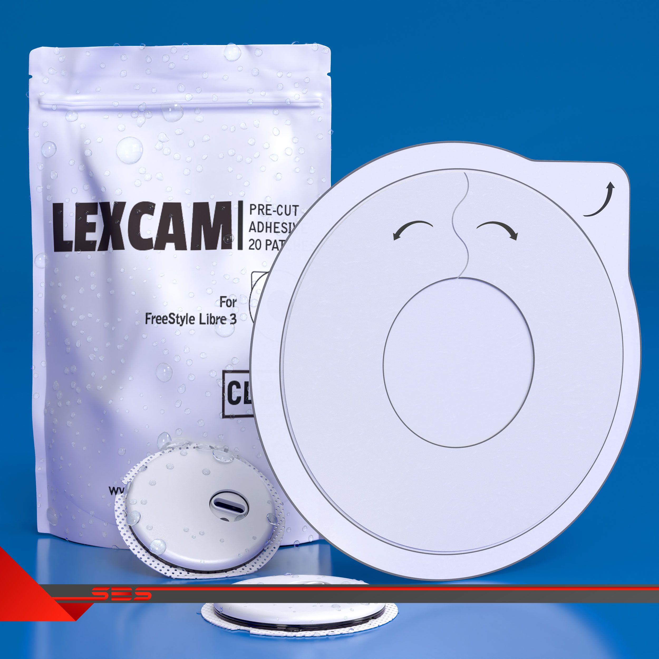 Клейкий патч для Dexcom G6 (for Lexcam)