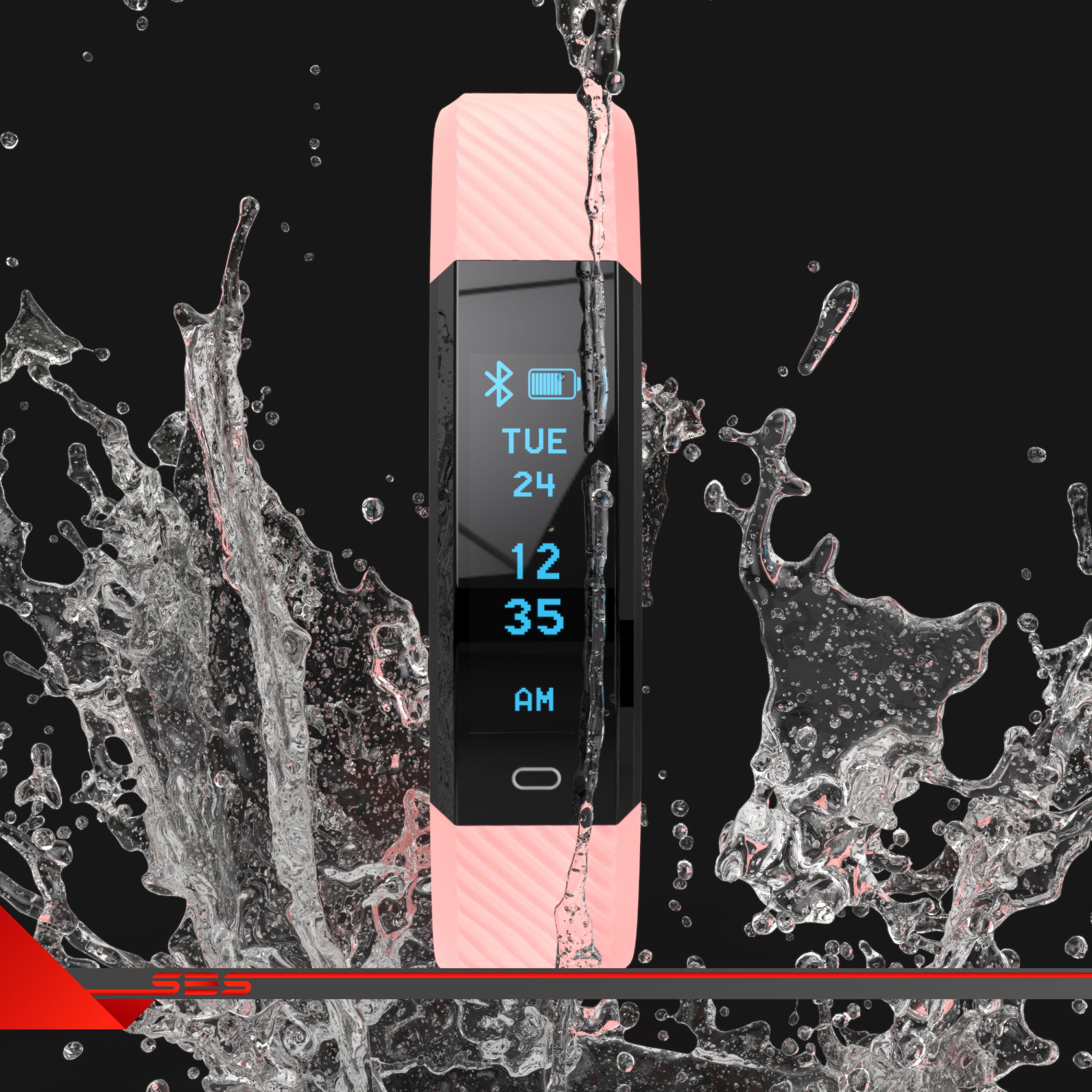 Предметная 3D Визуализация браслета для смарт-часов в воде